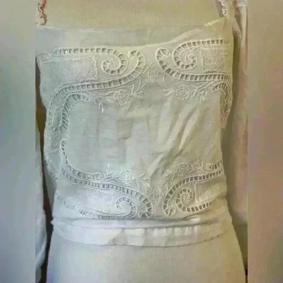 Elie Tahari Whimsical Lace Top 100% Cotton Size Small - Picture 4 of 12